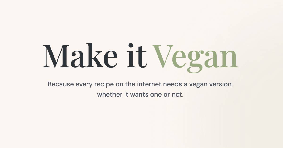 MakeItVegan